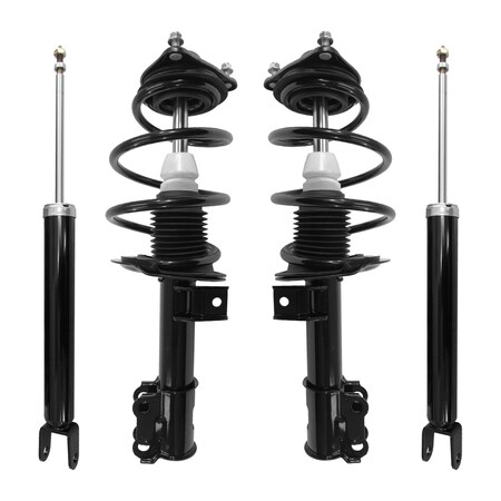 Unity 4-11771-259160-001 Front and Rear Complete Strut Assembly Shock Kit 4-11771-259160-001